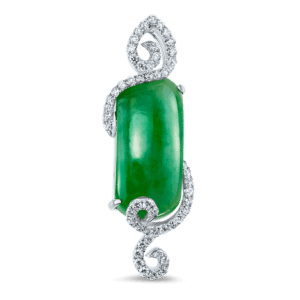 colgante de jade y diamantes